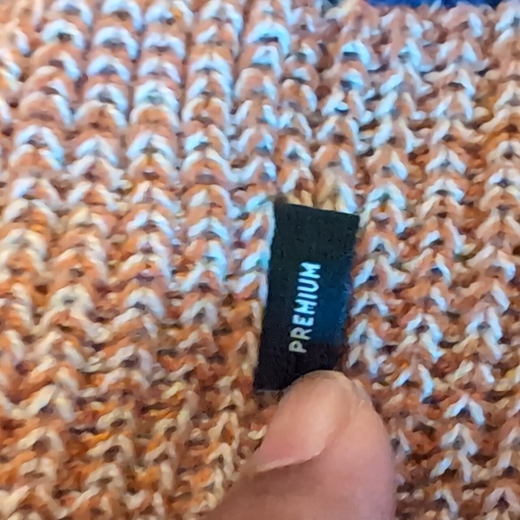 Jack and Jones| Blue and Rustic Orange Striped Crew Neck Long Sleeved Sweater - Picture 9 of 14